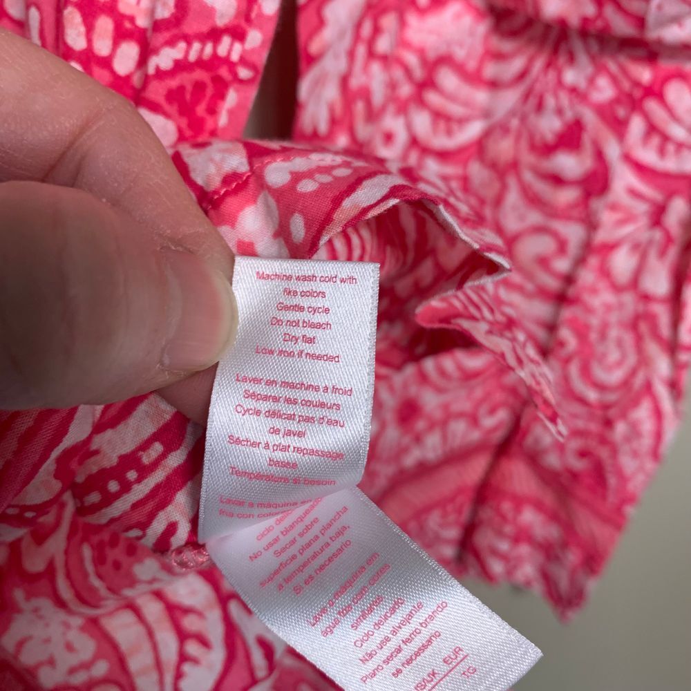 Oscar de la Renta Pink Label Pink Button Down Pajama Top Size XL - Picture 11 of 12